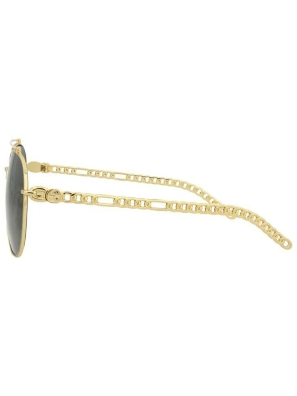 New Gucci Mens Square/Rectangle Gold Gold Grey Fashion Designer Sunglasses